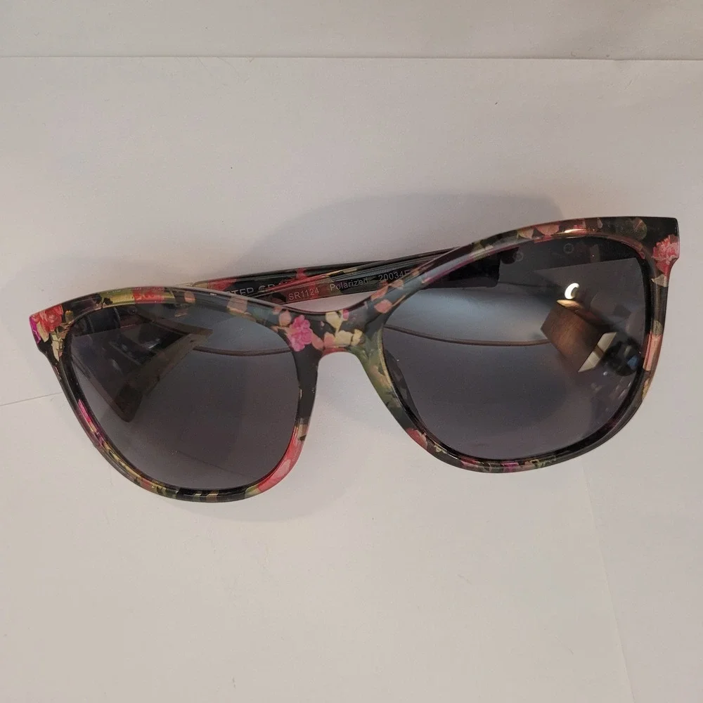 Foster Grant Sunglasses Women Floral Polarized Cat Eye 20034FGX019 POL - Picture 8 of 12